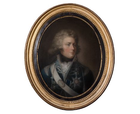 *ATTRIBUTED TO SIMON DE KOSTER (1767-1831) GEORGE IV AS PRINCE OF WALES pastel, oval 78 cm by 61 cm; 30 in by 24 in framed Pr