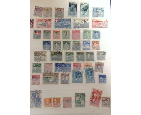 GB and Commonwealth Stamp collection high value in Black Stock book. Range of countries covered including GB, Europe, Israel,