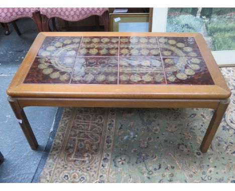 TILE TOPPED COFFEE TABLE BY NATHAN 