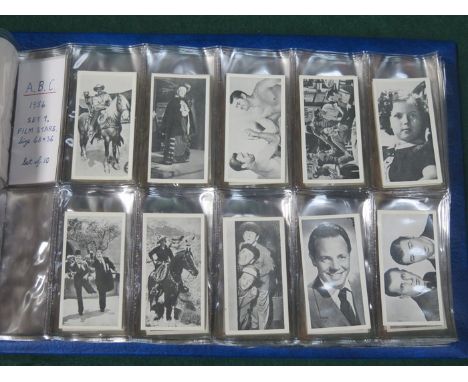 ALBUM OF VARIOUS CIGARETTE CARDS INCLUDING SUBBUTEO TABLE SOCCER, ZOO STAMPS, DOGS HEADS, FILM STARS, ETC.