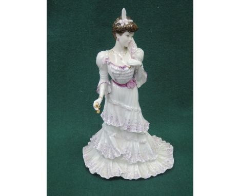 COALPORT GOLDEN AGE GLAZED CERAMIC FIGURE- EUGENIE 