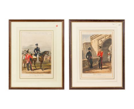 TWO PRINTS FROM ACKERMANN'S COSTUMES OF THE INDIAN ARMY
Comprising: The 35th Bengal Light Infantry Officers, plate number 22.