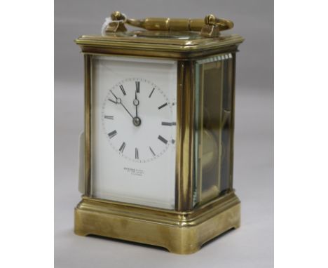 A Drocourt repeating carriage clock