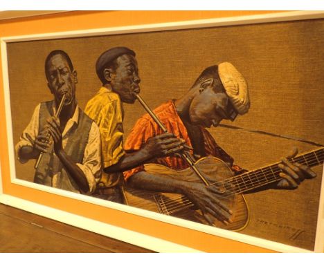 1960s framed print The Penny Whistlers by Tretchikoff
