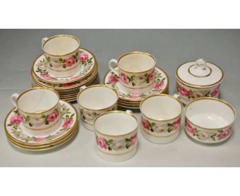 A Royal Worcester 'Royal Garden' pattern part tea set