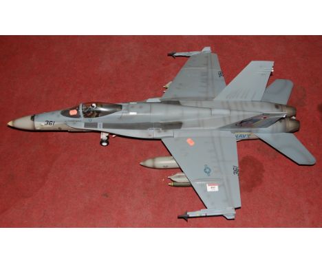 An Elite Force scale model of a 1/18th scale F18-C Hornet