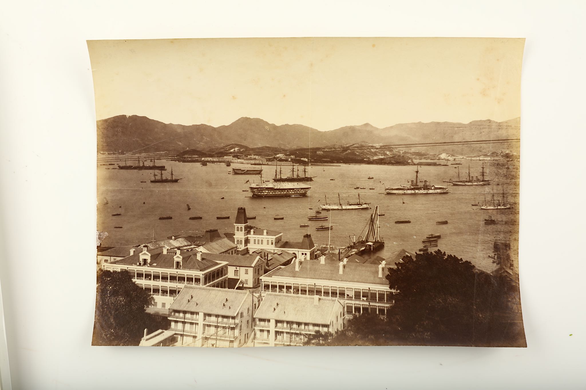 SIX PHOTOGRAPHS OF HONG KONG VIEWS.19th Century.Various sizes including