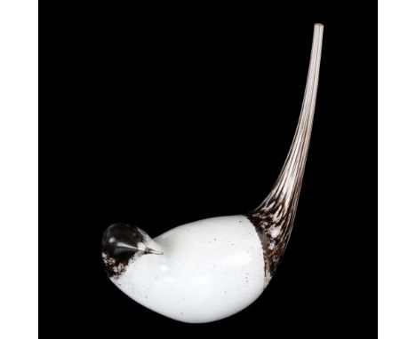 Vicke Lindstrand for Kosta, a glass bird model nr Lf1, 3 line acid etched signature to base, 1951-52, height 18cm 