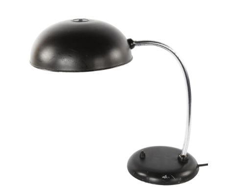 A 1930s' Bauhaus style Cosack Gecos desk lamp, makers marks to base and shade, height 37cm 