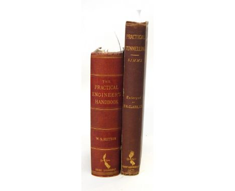Hutton, Walter S "The Practical Engineers Handbook...", Crosby, Lockwood & Co 1887, photographic frontis with tissue guard, n