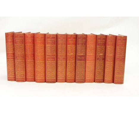 Fine bindings R Brownings Poetical Works, Smith, Elder & Co 1889, full leather, tree calf, gt rules and dentelles, marbled dp