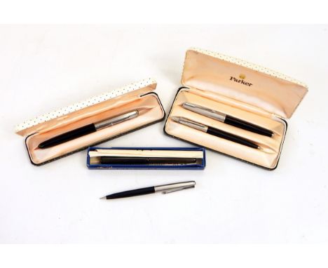 Waterman's fountain pen in black plastic case, in original box, with a note recording its provenance, given its original owne