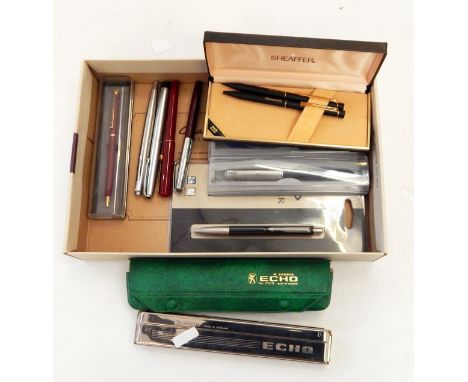 M Hohner Echo harmonica, Parker fountain pens and other items 