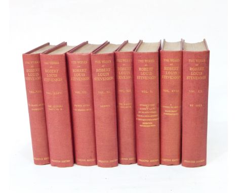 Stevenson, Robert Louis"The Works of...", Swanston ed, 905 of limited edition, Chatto & Windus 1911, red cl with gt titlesPon