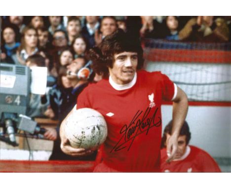 Football Kevin Keegan Liverpool signed 12 x 8 inch colour photo.  Good Condition. All autographed items are genuine hand sign