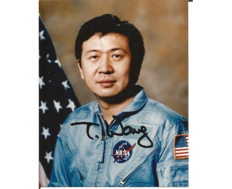 Astronaut Taylor Wang signed 6 x 4 inch colour portrait photo Space Shuttle NASA.  Good Condition. All autographed items are 