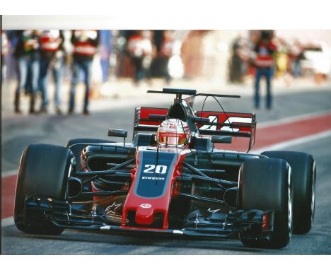 Formula One F1 Kevin Magnussen Signed 12 x 8 inch colour Photo.  Good Condition. All autographed items are genuine hand signe