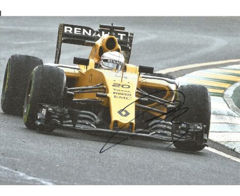 Formula One F1 Kevin Magnussen Signed 12 x 8 inch colour Photo.  Good Condition. All autographed items are genuine hand signe