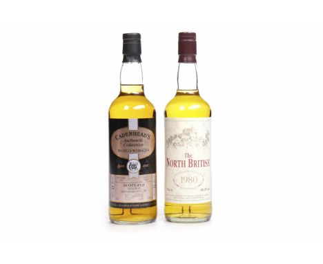 NORTH BRITISH CADENHEAD'S AGED 21 YEARSEdinburgh, Midlothian. Single Grain Scotch Whisky. Matured in bourbon hogshead and bot