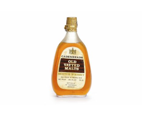 CADENHEADS OLD VATTED MALTS OVER 10 YEARS OLDBlended Malt Scotch Whisky.Bottled by Wm. Cadenhead, Aberdeen. 26 2/3 fl. oz. 80