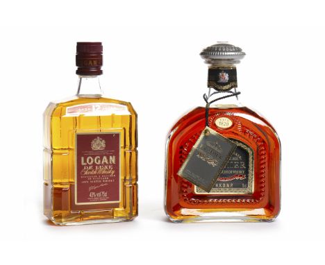 JOHNNIE WALKER PREMIERBlended Scotch Whisky.75cl, 43% volume.LOGAN AGED 12 YEARSBlended Scotch Whisky.75cl, 43% volume.2 bott