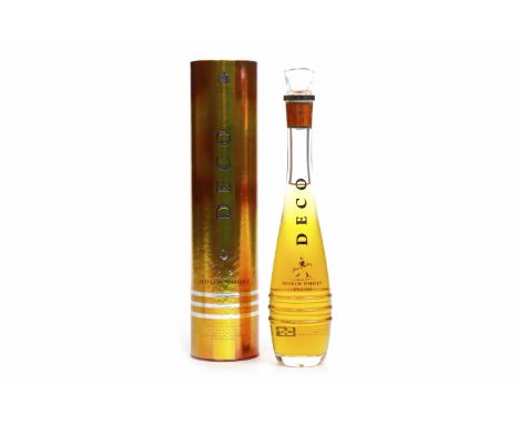 JOHNNIE WALKER DECO Blended Scotch Whisky. 350ml, 40% volume, in tube.   CONDITION REPORT:  No seal on bottle, but lid tightl
