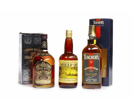 TEACHER'S 18 YEARS OLDBlended Scotch Whisky75cl, 40% volume, in carton.SHEEP DIP 8 YEARS OLDBlended Malt Scotch Whisky75cl, 4