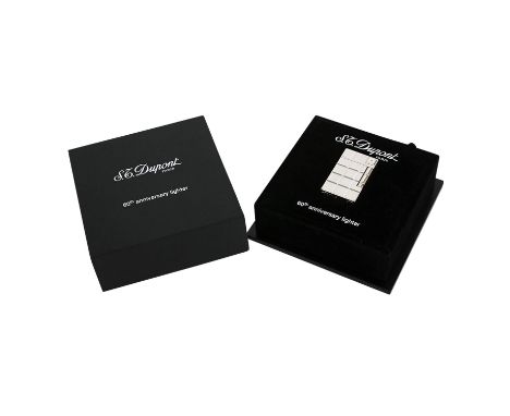   S.T. DUPONT exklusives Feuerzeug "60th ANNIVERSARY LIGHTER LINE 2", Koll. 2002. LIMITED EDITION!! NP. ca. 1.600,-€.  Silber