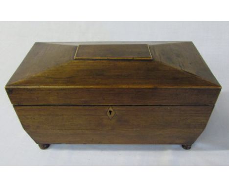 Georgian sarcophagus shape tea caddy