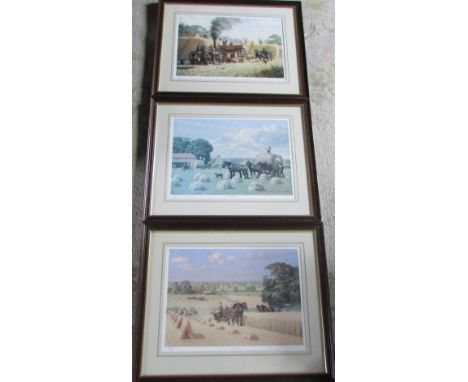 3 limited edition J R Wheeldon prints signed and numbered in pencil