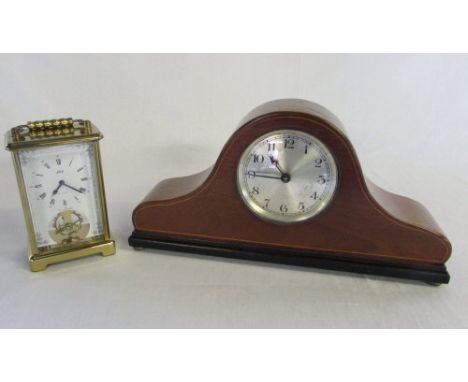 Schatz 8 day carriage clock & a mantle clock