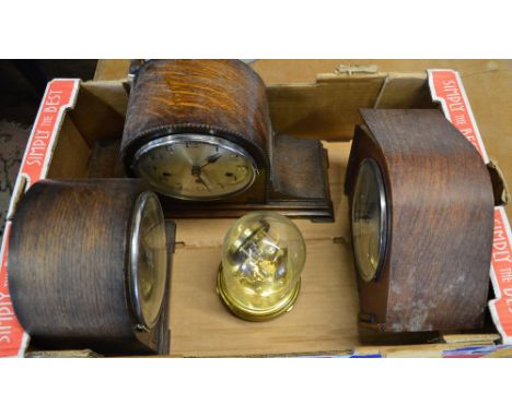 3 mantle clocks and an anniversary clock for spares