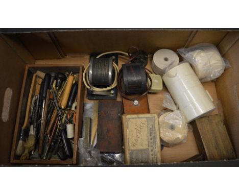 Watchmakers tools including de-magnetizers and hand tools