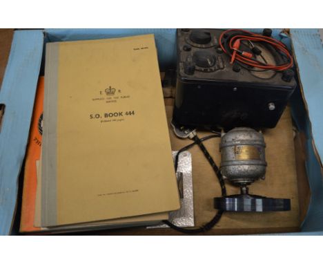 Various watchmakers tools including a multi meter/voltmeter 