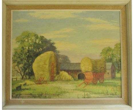 Oil on canvas 'The first load' by Clive Browne 58 cm x 48 cm