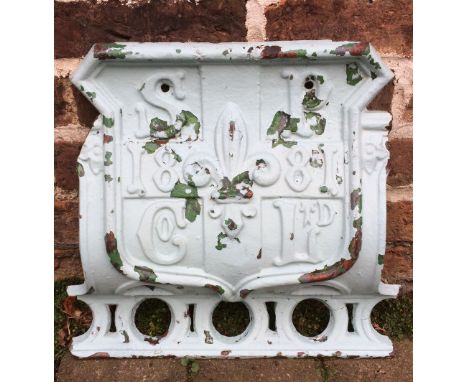 David N Robinson collection - cast bracket from Skegness pier dated 1881