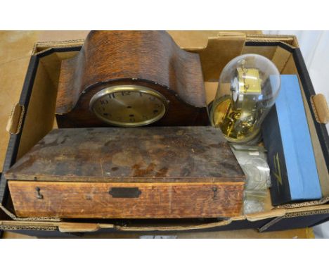 Mantle clock, anniversary clock, Tissot parts etc (AF)