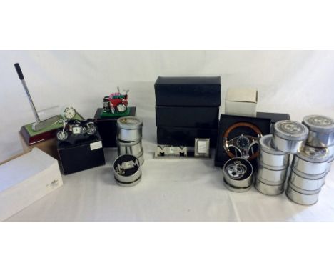 Ex-shop stock - various gift clocks, 'Mum' clock key rings & football key rings