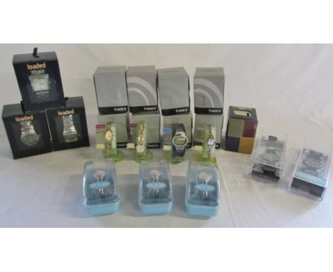 Ex-shop stock - various wrist watches inc Timex, Loaded & Me to You (17)