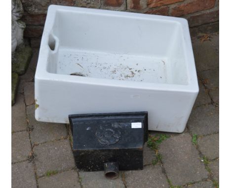 Victorian drain hopper & a Belfast sink 