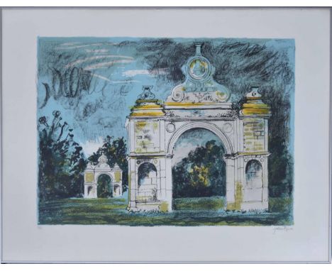 John Piper CH., (1903-1992) - 'Holdenby' signed and numbered 41/75 and bearing a blind stamp, lithograph, 22.25" x 30.25"; fr