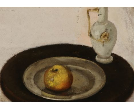 Dieter Franck. 1909 - Gut Oberlimpurg bei Schwäbisch Hall - 1980. Studierte in Stuttgart.Verso sign. und 1932 dat. Klebezette
