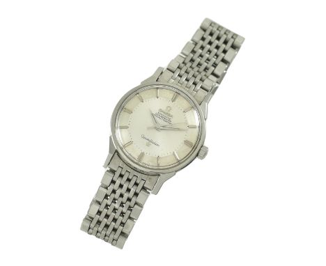 Omega Herrenarmbanduhr. Stahlgehäuse. Modell Constellation, Chronometer. Officially certified. Zentralsekunde. Präszisionsank