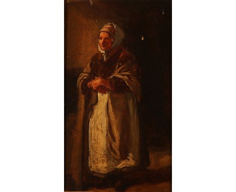 Maler des 19. Jh. Portrait einer Orientalin. Öl/Holz. 25 x 15 cm. R