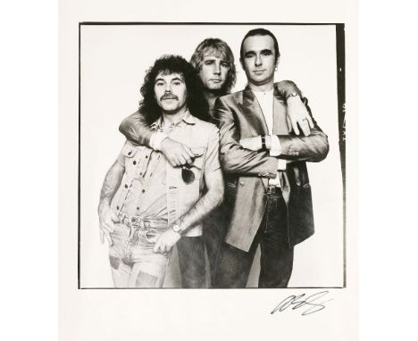 *DAVID BAILEY (b.1938)STATUS QUO, LIVE AID 13TH JULY 1985Gelatin silver print, printed 1985, signed in pen by David Bailey, a