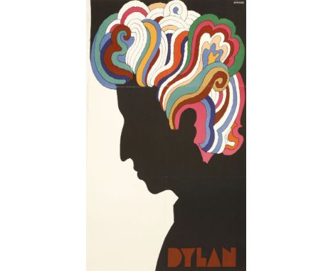 DYLAN1966 American music poster designed by Milton Glaser, published by CBS records,84 x 56cmAfter suffering serious injuries