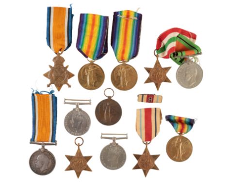 COLLECTION OF BRITISH MEDALS 1914/15 Star, correctly impressed 64632 Pte E Mann RAMCVictory Medal 64632 Pte E Mann RAMCPair t