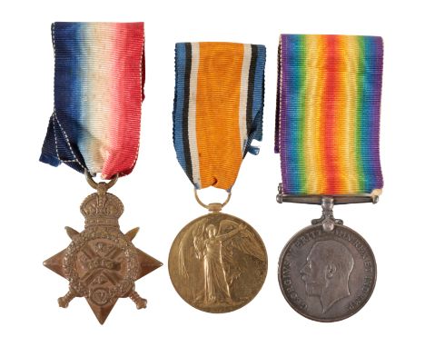 1914 STAR TRIO TO CPL PALK 1/ DEVON R 1914 Star, correctly impressed 7550 Cpl H E Palk 1/ Devon R British War Medal, correctl