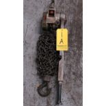 CM 1 1/2 Ton Ratchet Hoist.