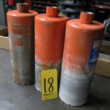 Lot (3) 6'' Diameter Diamond Core Drills.